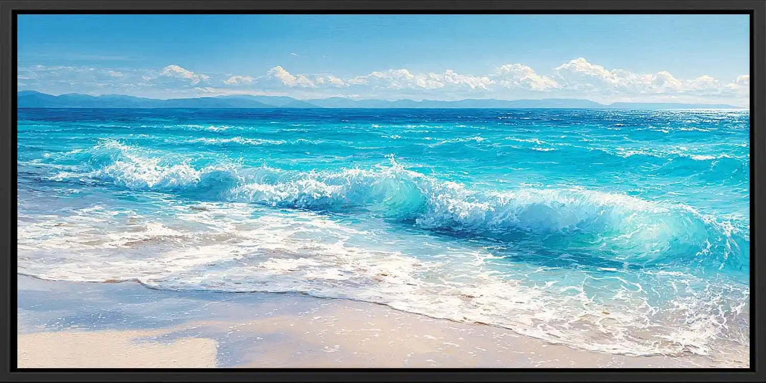 Coastal Surge Panoramic Canvas Print
