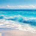 Coastal Surge Panoramic Canvas Print