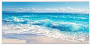 Coastal Surge Panoramic Canvas Print