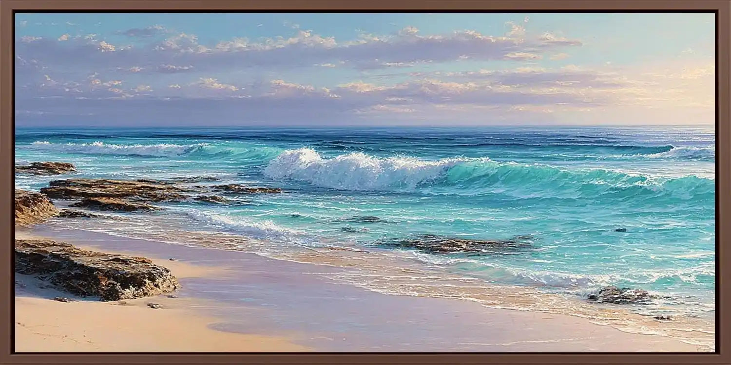 Tidal Rockscape Panoramic Canvas Print