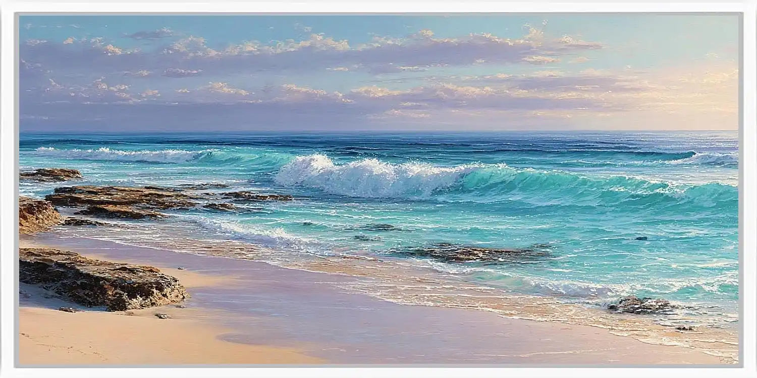 Tidal Rockscape Panoramic Canvas Print