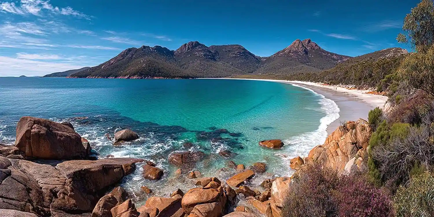 Wineglass Bay Freycinet Peninsula Panoramic Canvas Print
