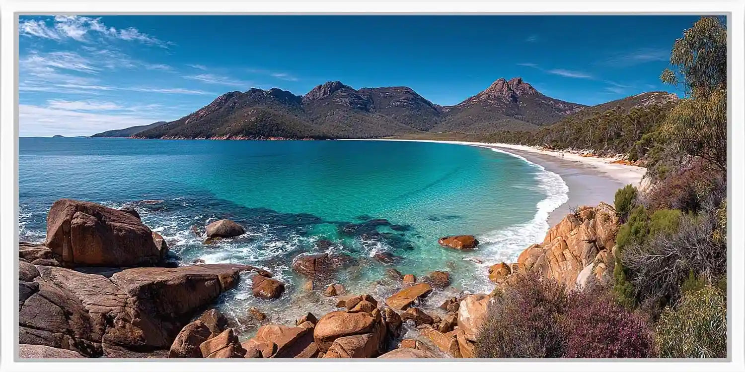 Wineglass Bay Freycinet Peninsula Panoramic Canvas Print