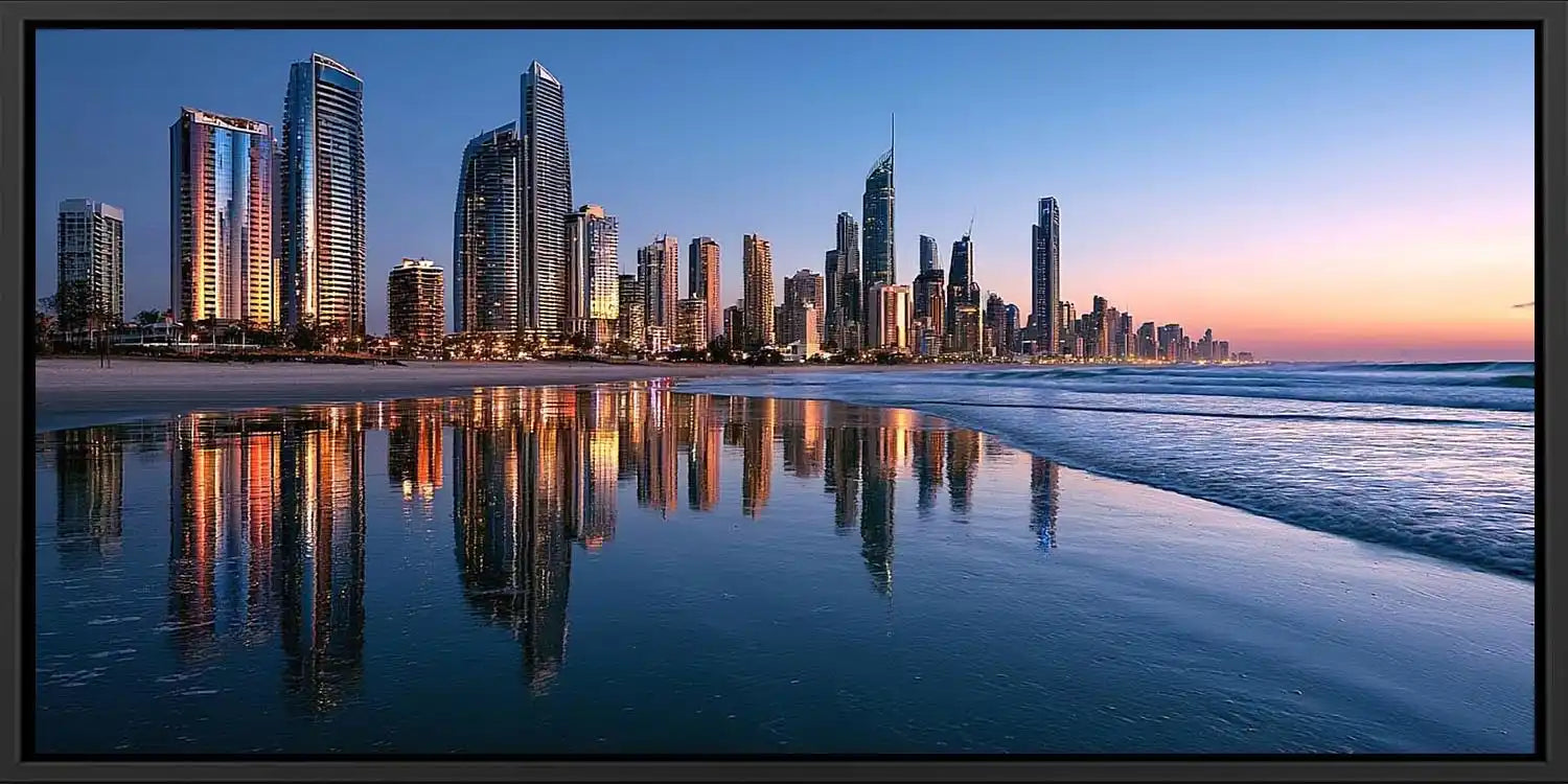 Skyline Tide Panoramic Canvas Print