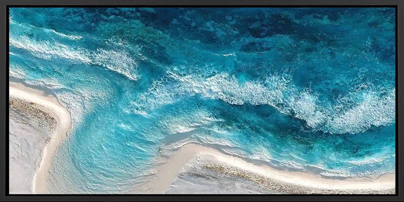 Ocean Veil Panoramic Canvas Print