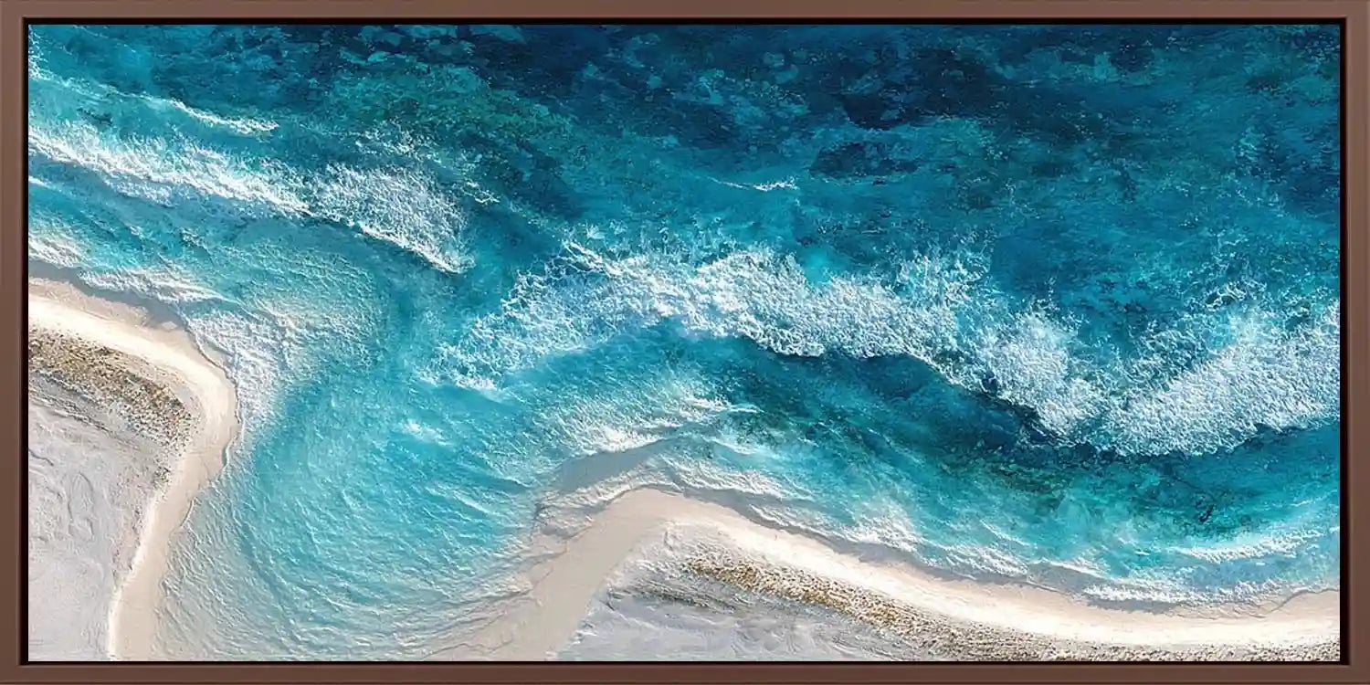Ocean Veil Panoramic Canvas Print