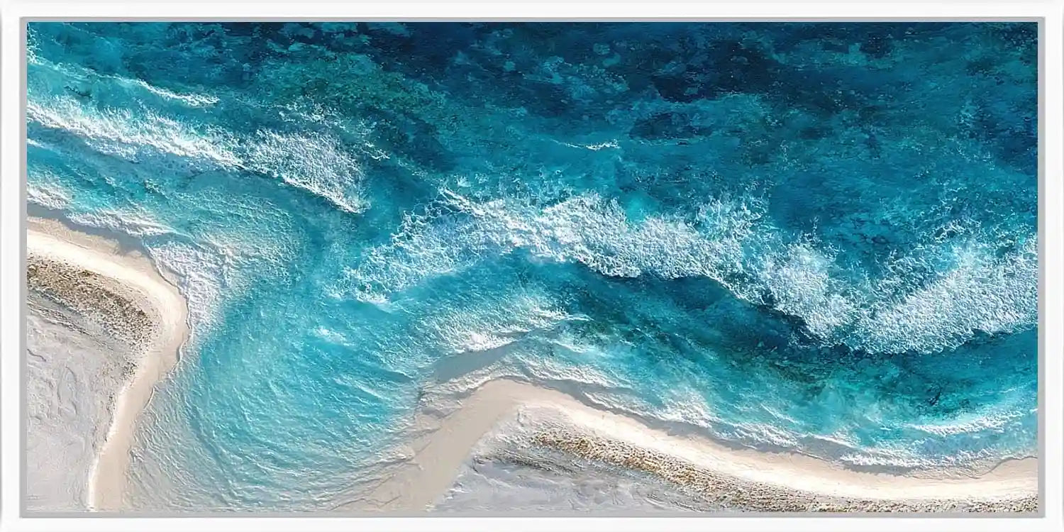 Ocean Veil Panoramic Canvas Print