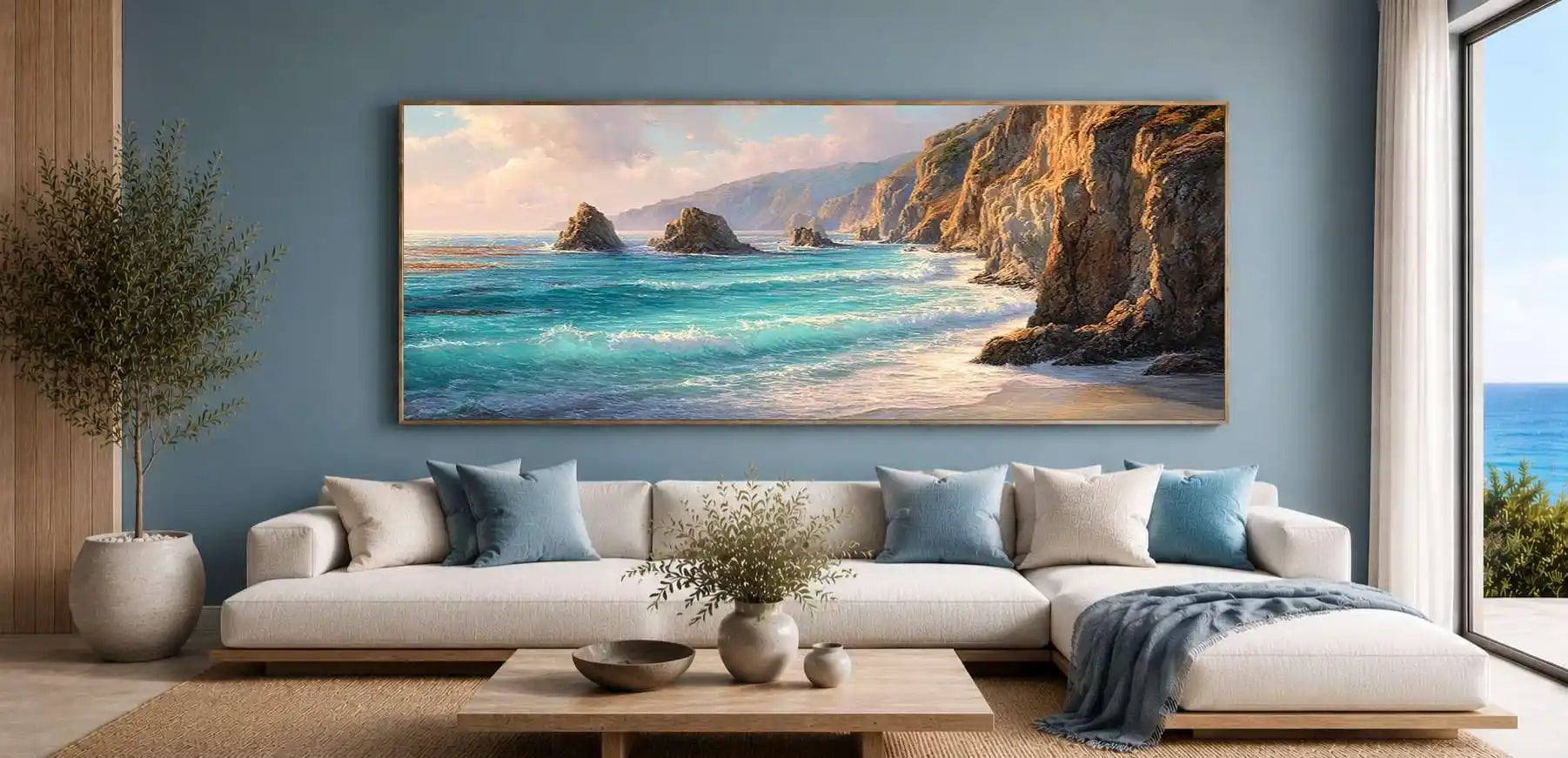 Silent Tide Panoramic Canvas Print