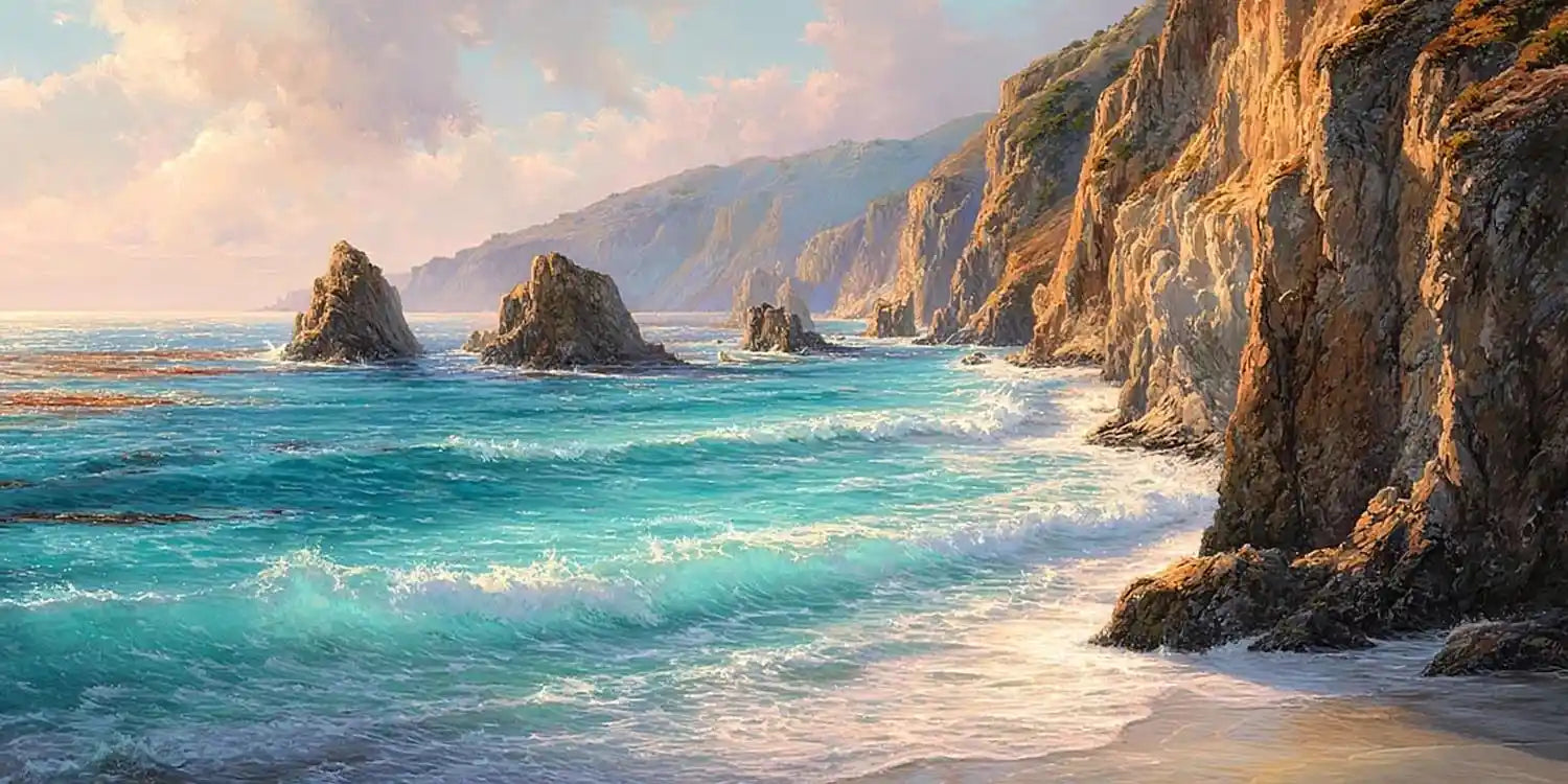 Silent Tide Panoramic Canvas Print
