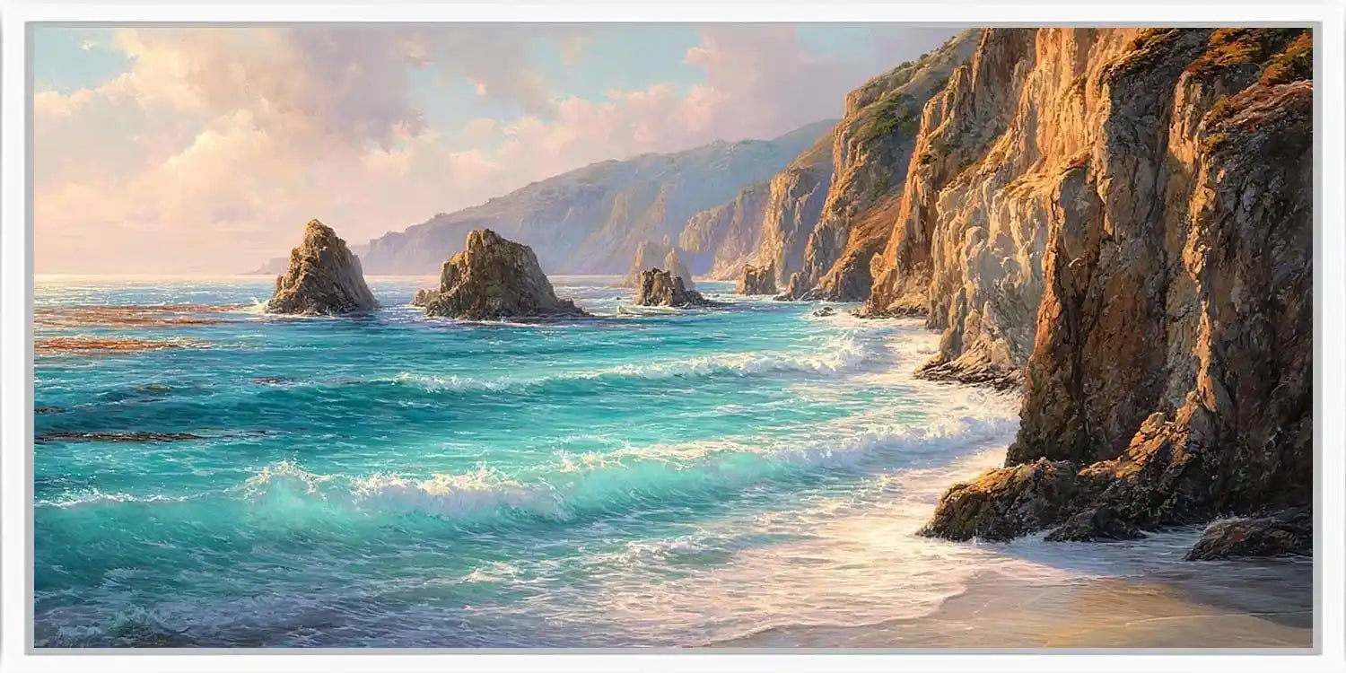 Silent Tide Panoramic Canvas Print