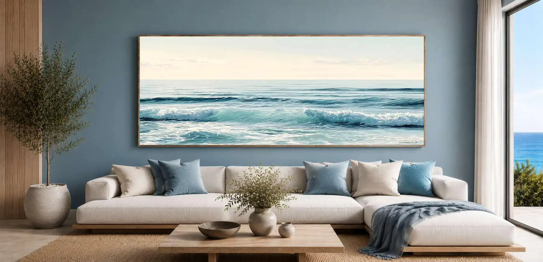Midnight Skyline Panoramic Canvas Print