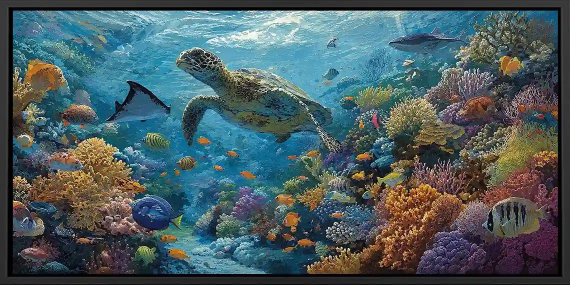 Reef Guardian Panoramic Canvas Print