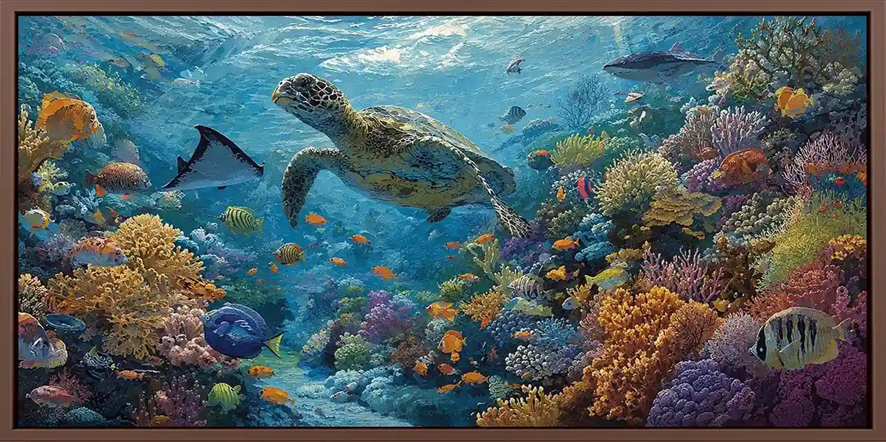 Reef Guardian Panoramic Canvas Print