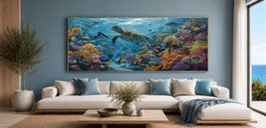Reef Guardian Panoramic Canvas Print