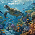 Reef Guardian Panoramic Canvas Print