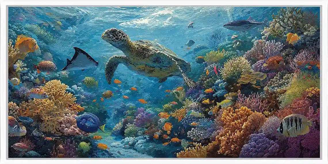 Reef Guardian Panoramic Canvas Print