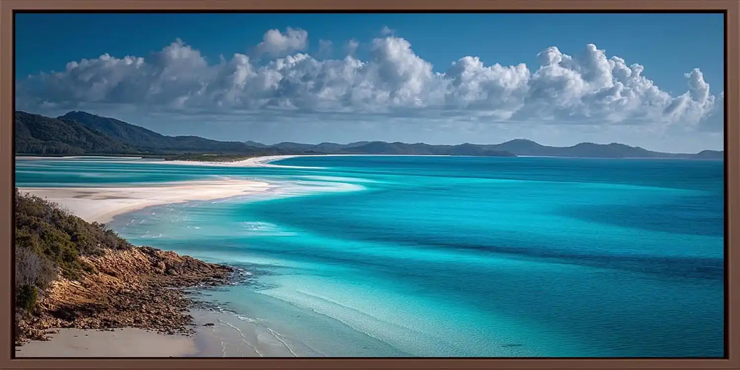 Whitehaven Beach Whitsundays Queensland Panoramic Canvas Print