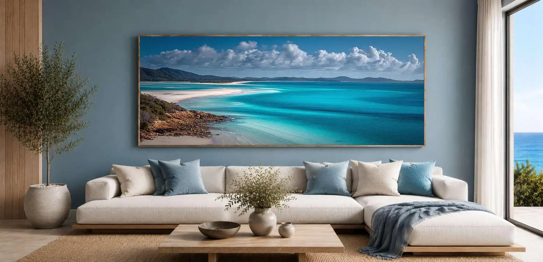 Whitehaven Beach Whitsundays Queensland Panoramic Canvas Print
