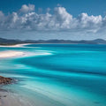 Whitehaven Beach Whitsundays Queensland Panoramic Canvas Print