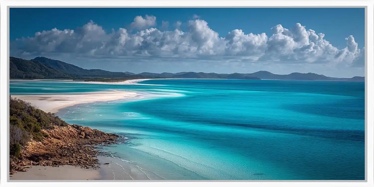 Whitehaven Beach Whitsundays Queensland Panoramic Canvas Print