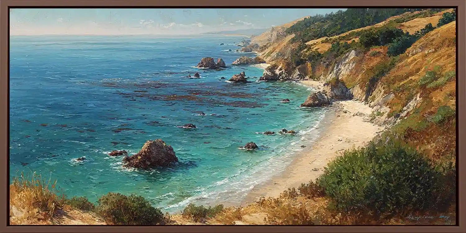 Pacific Headland Panoramic Canvas Print