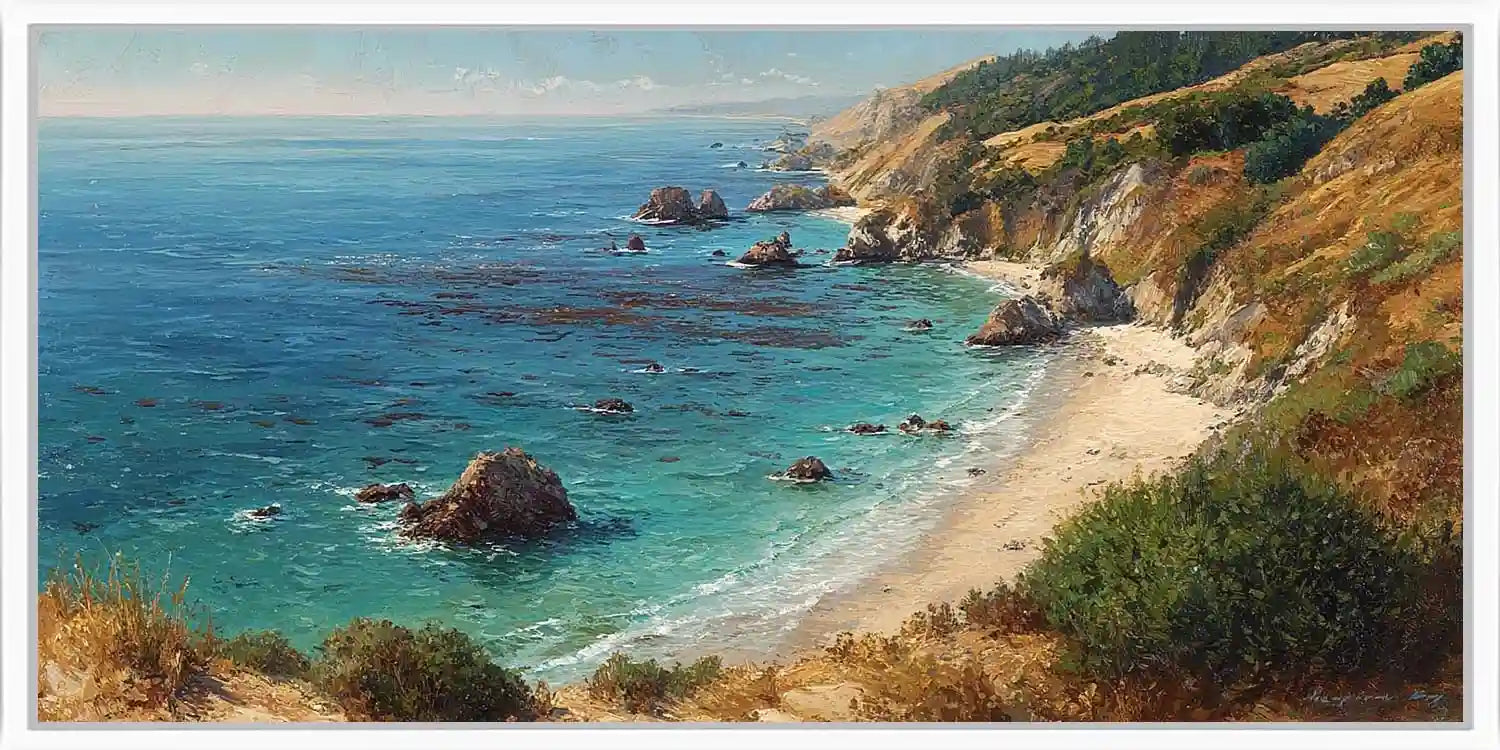 Pacific Headland Panoramic Canvas Print