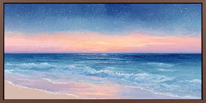 Starlit Shore Panoramic Canvas Print