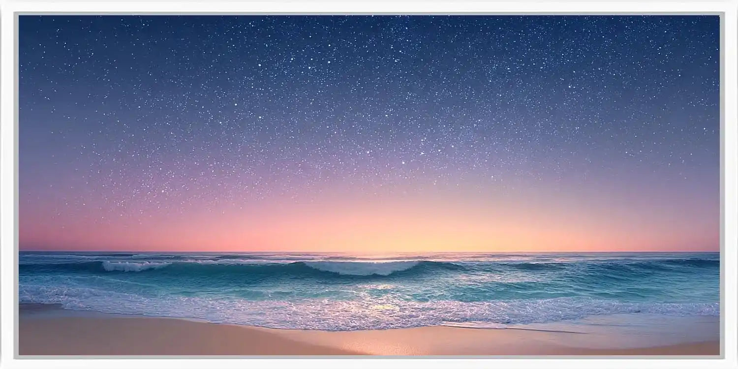 Celestial Tide Panoramic Canvas Print