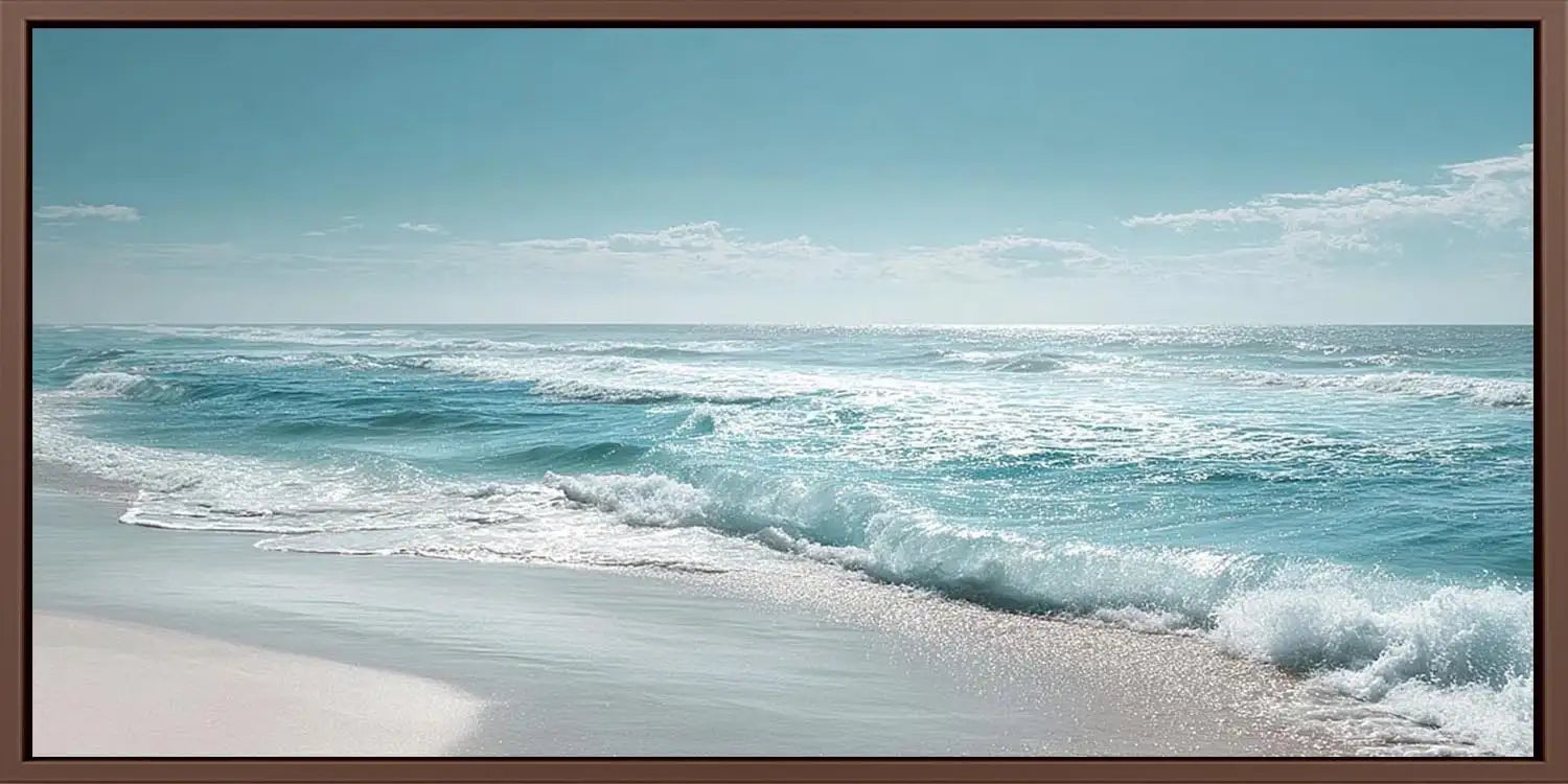 Silver Tide Panoramic Canvas Print