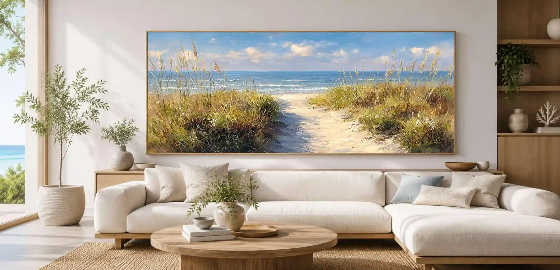 Dune Pathway Panoramic Canvas Print