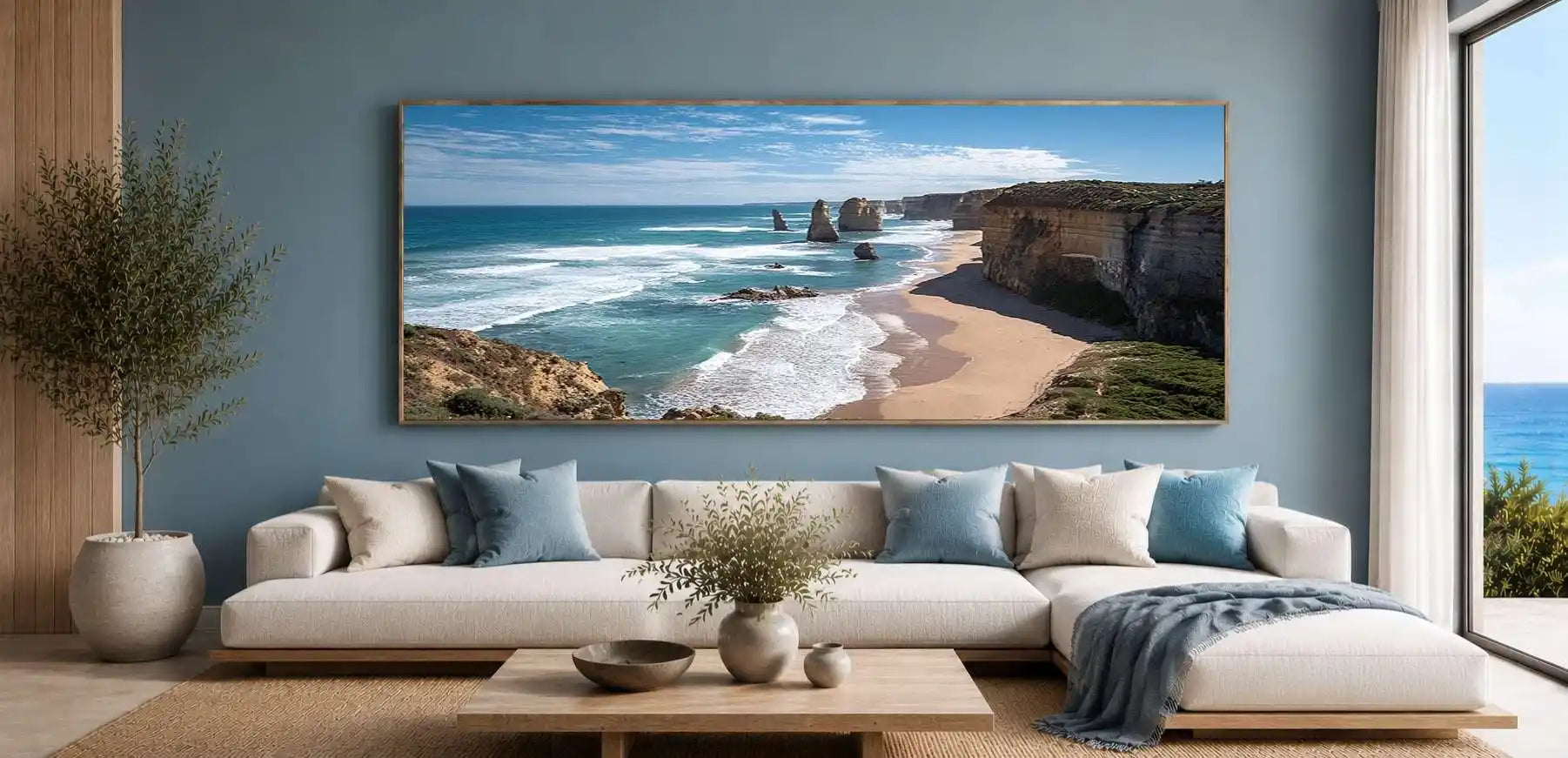 Twelve Apostles Great Ocean Road Victoria Panoramic Canvas Print