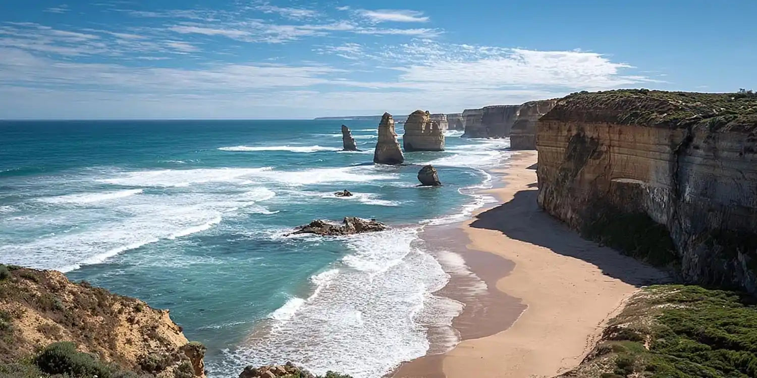 Twelve Apostles Great Ocean Road Victoria Panoramic Canvas Print