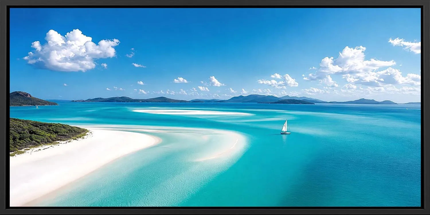 Sailing Lagoon Panoramic Canvas Print