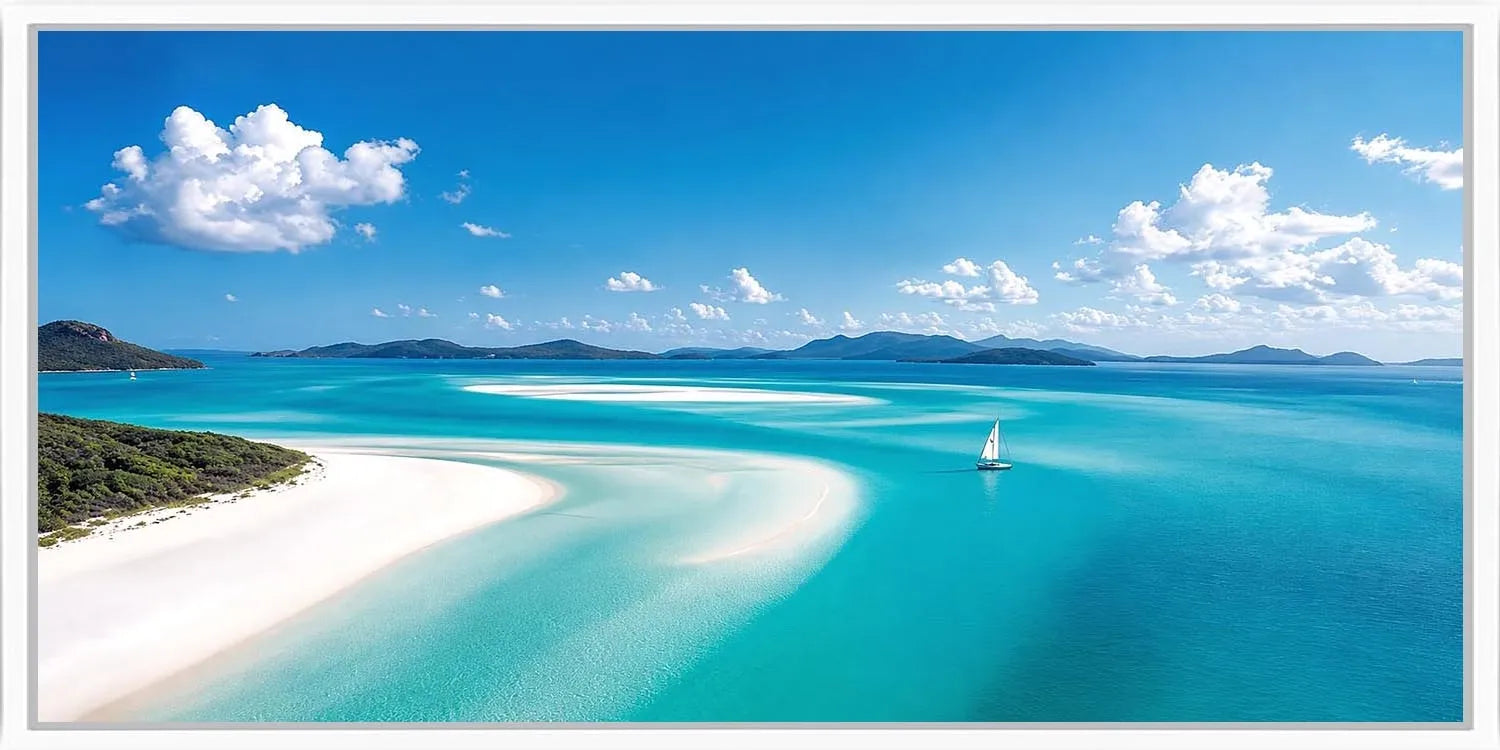 Sailing Lagoon Panoramic Canvas Print