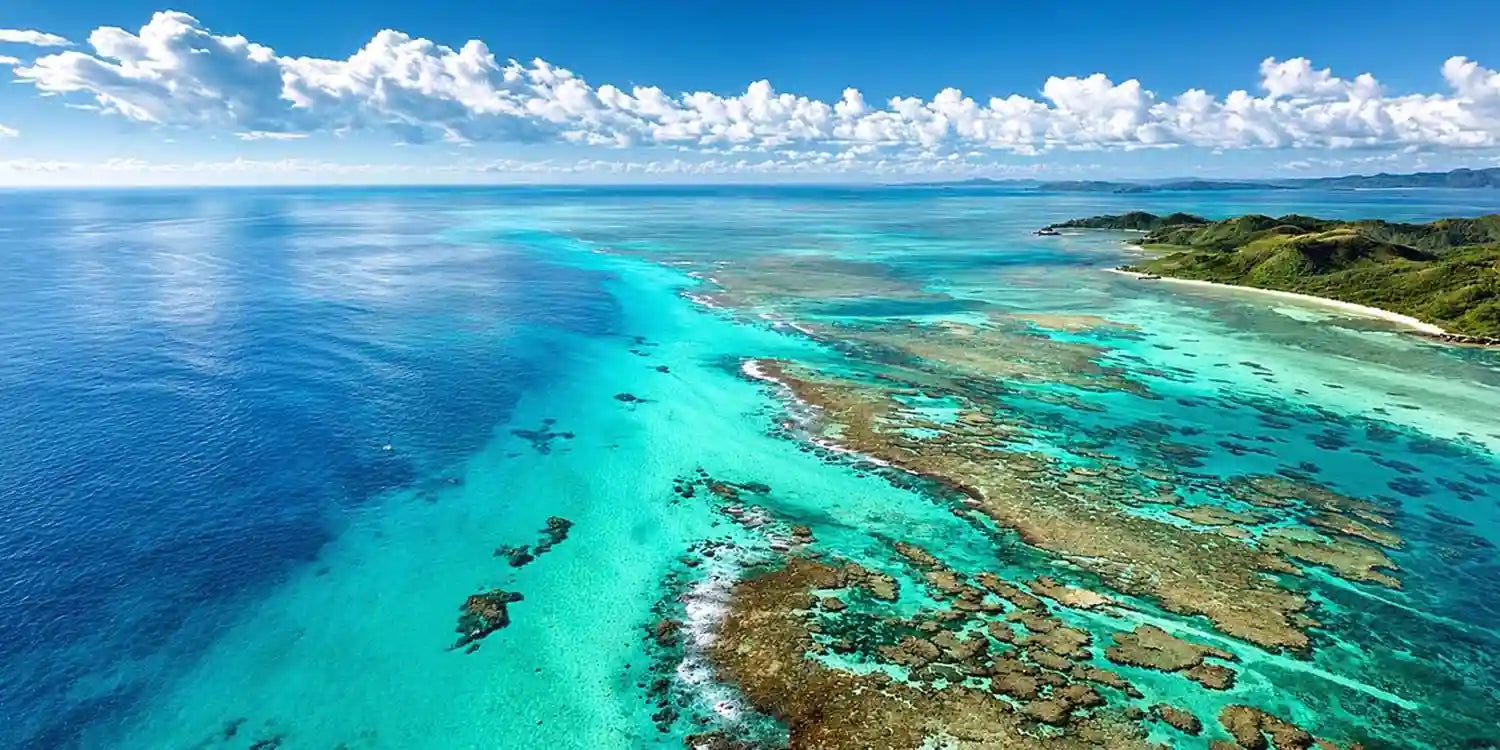 Reef Expanse Panoramic Canvas Print