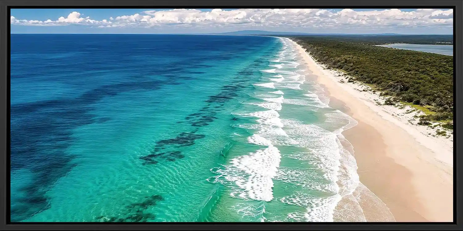 Endless Shoreline Panoramic Canvas Print