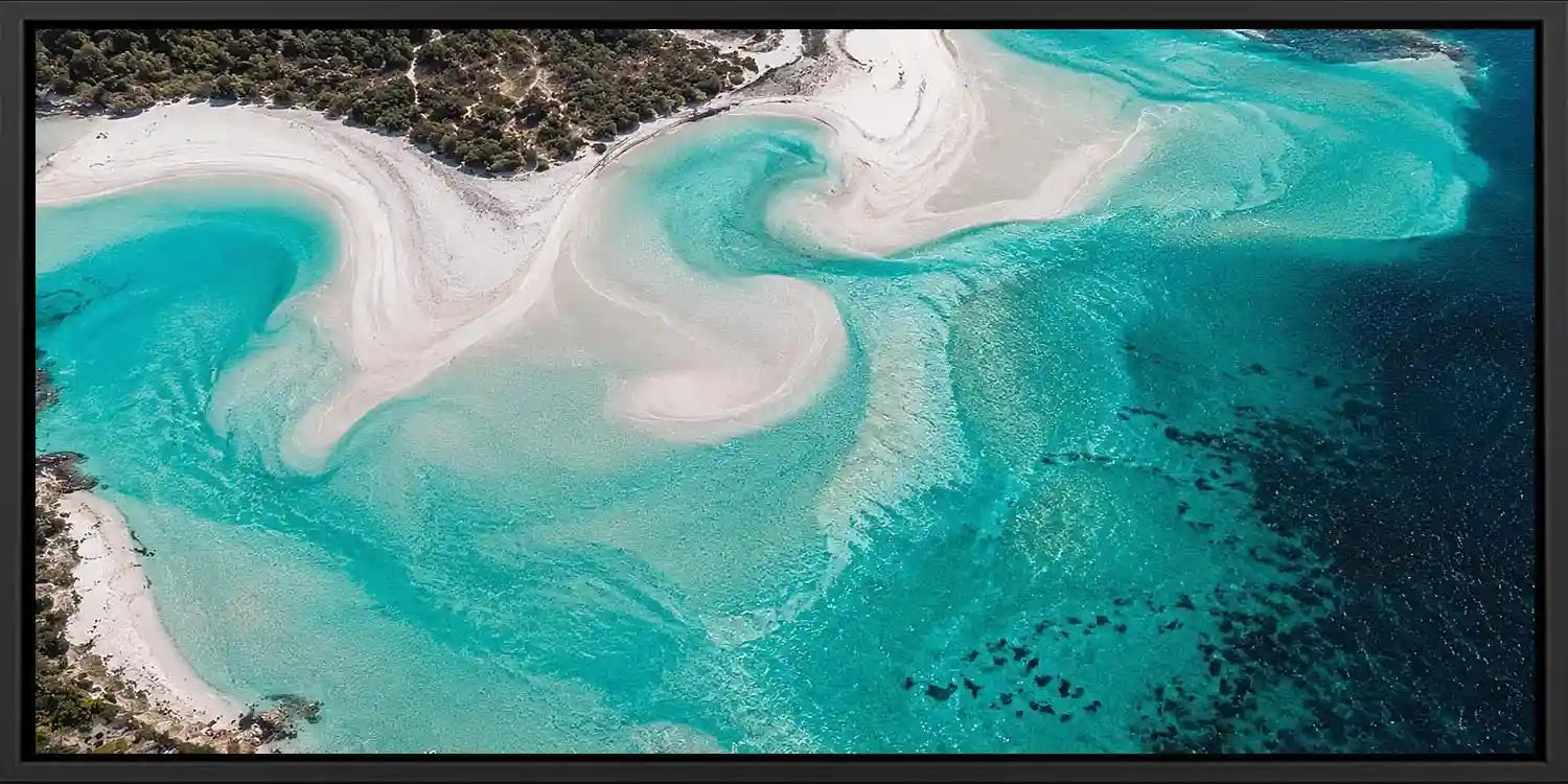 Crystal Lagoon Panoramic Canvas Print