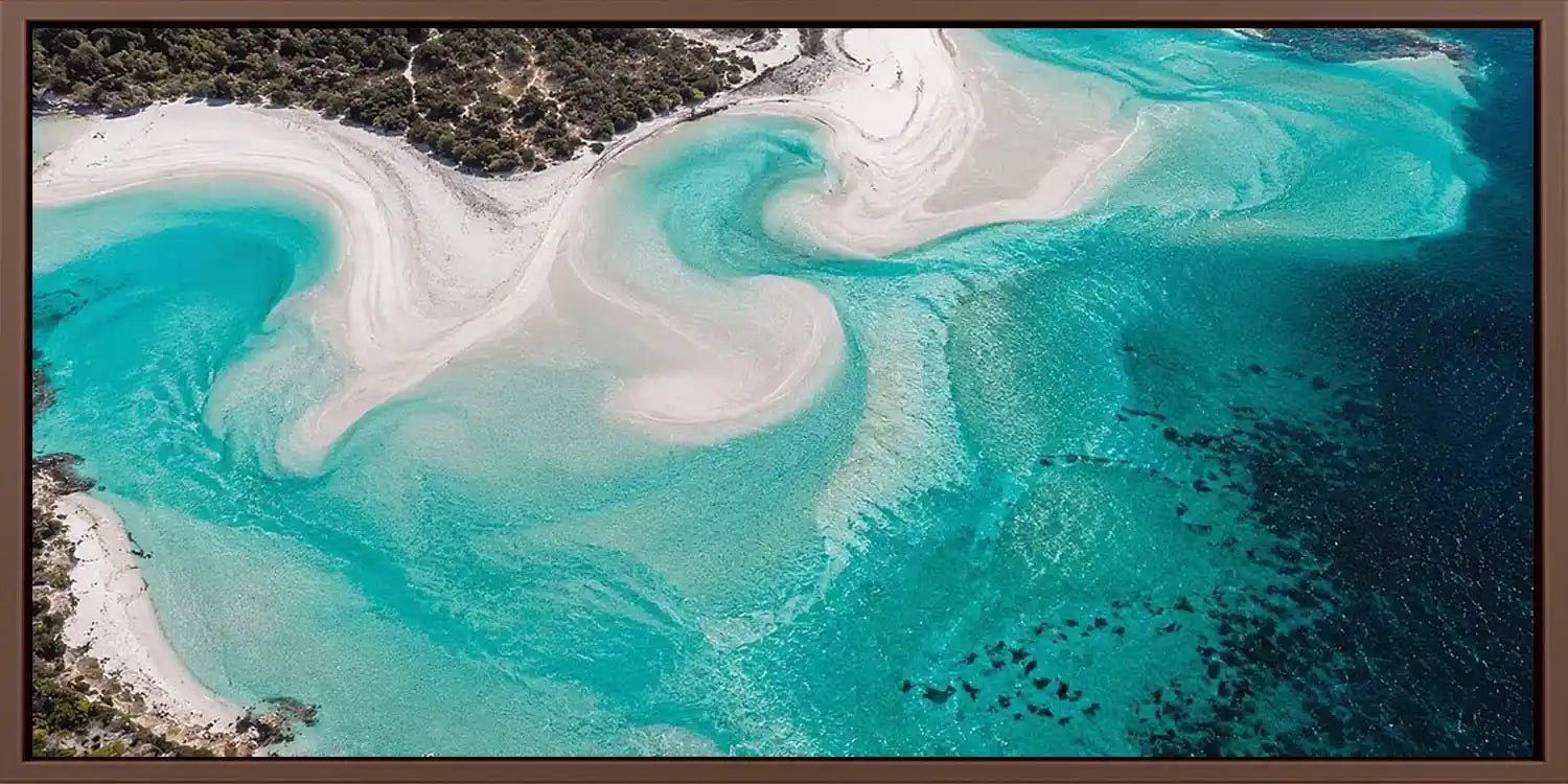 Crystal Lagoon Panoramic Canvas Print