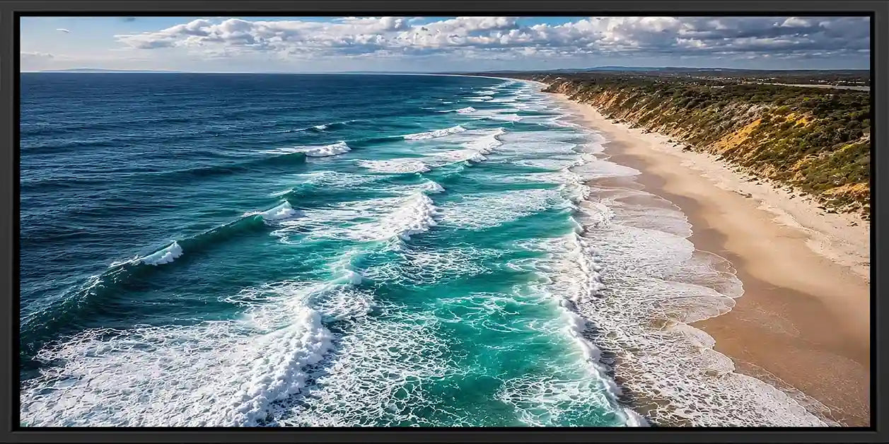 Storm Coast Panoramic Canvas Print
