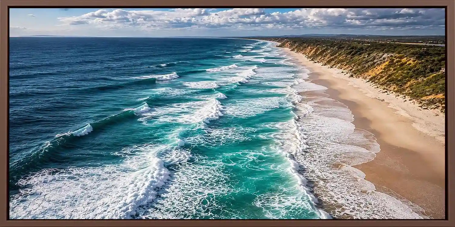 Storm Coast Panoramic Canvas Print