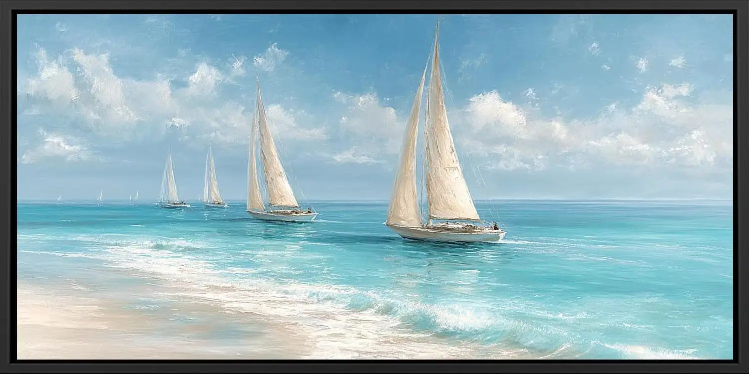 Sailing Calm Panoramic Canvas Print