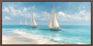 Sailing Calm Panoramic Canvas Print