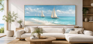Sailing Calm Panoramic Canvas Print