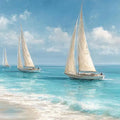 Sailing Calm Panoramic Canvas Print
