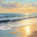 Tidal Glow Panoramic Canvas Print
