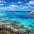 Rottnest Island Turquoise Ocean Bay Panoramic Canvas Print