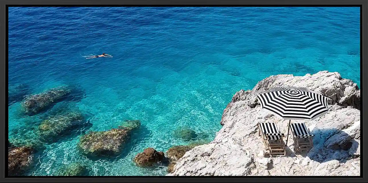 Azure Escape Panoramic Canvas Print