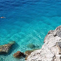 Azure Escape Panoramic Canvas Print