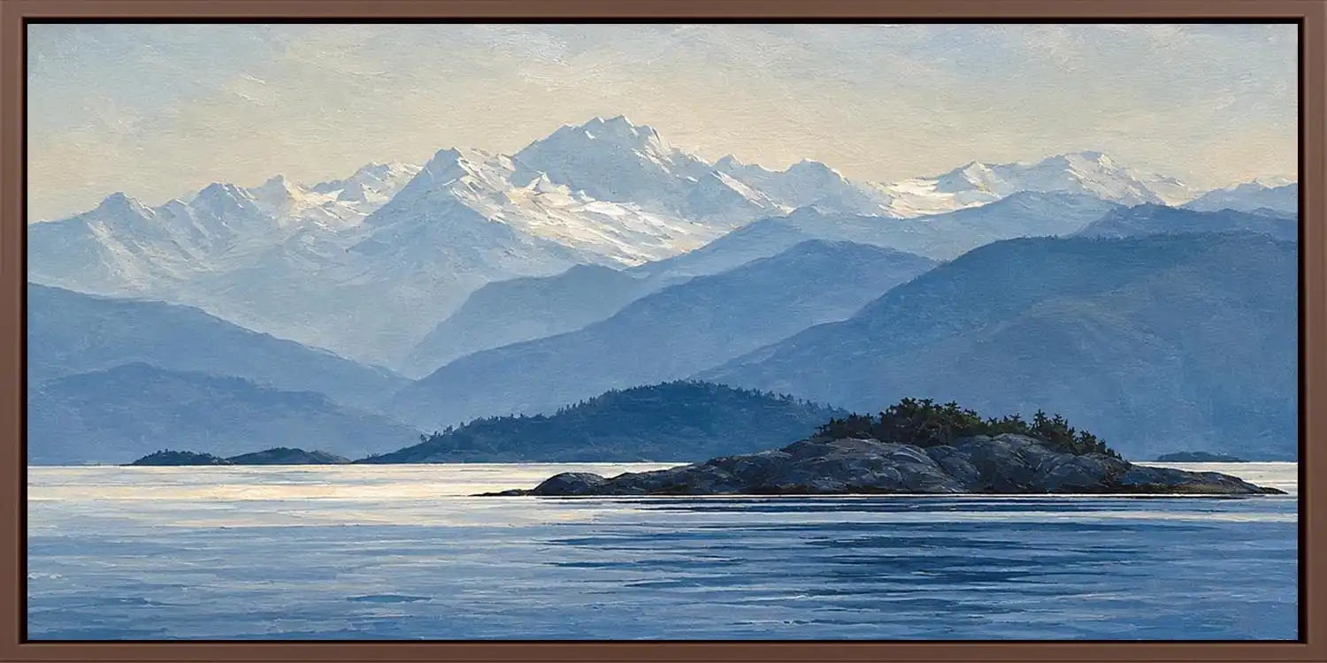Blue Mountain Silence Panoramic Canvas Print