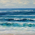Ocean Rhythm Panoramic Canvas Print